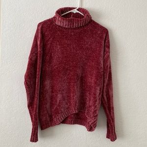Red Chenille Sweater